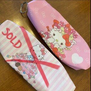 Cute Kitty Bows Pencil Pouch NEW